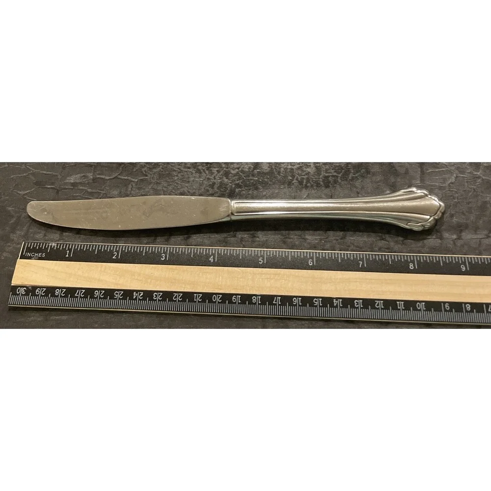 Oneida Community Clarette Stainless Flatware Modern Hollow Knives Set‎ Of 4